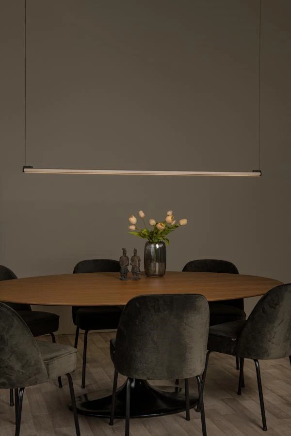 Lucide Premium BRAGA - Pendant light - LED Dim. - CCT - 1x36W 2700K/4000K - Coffee - atmosphere 2